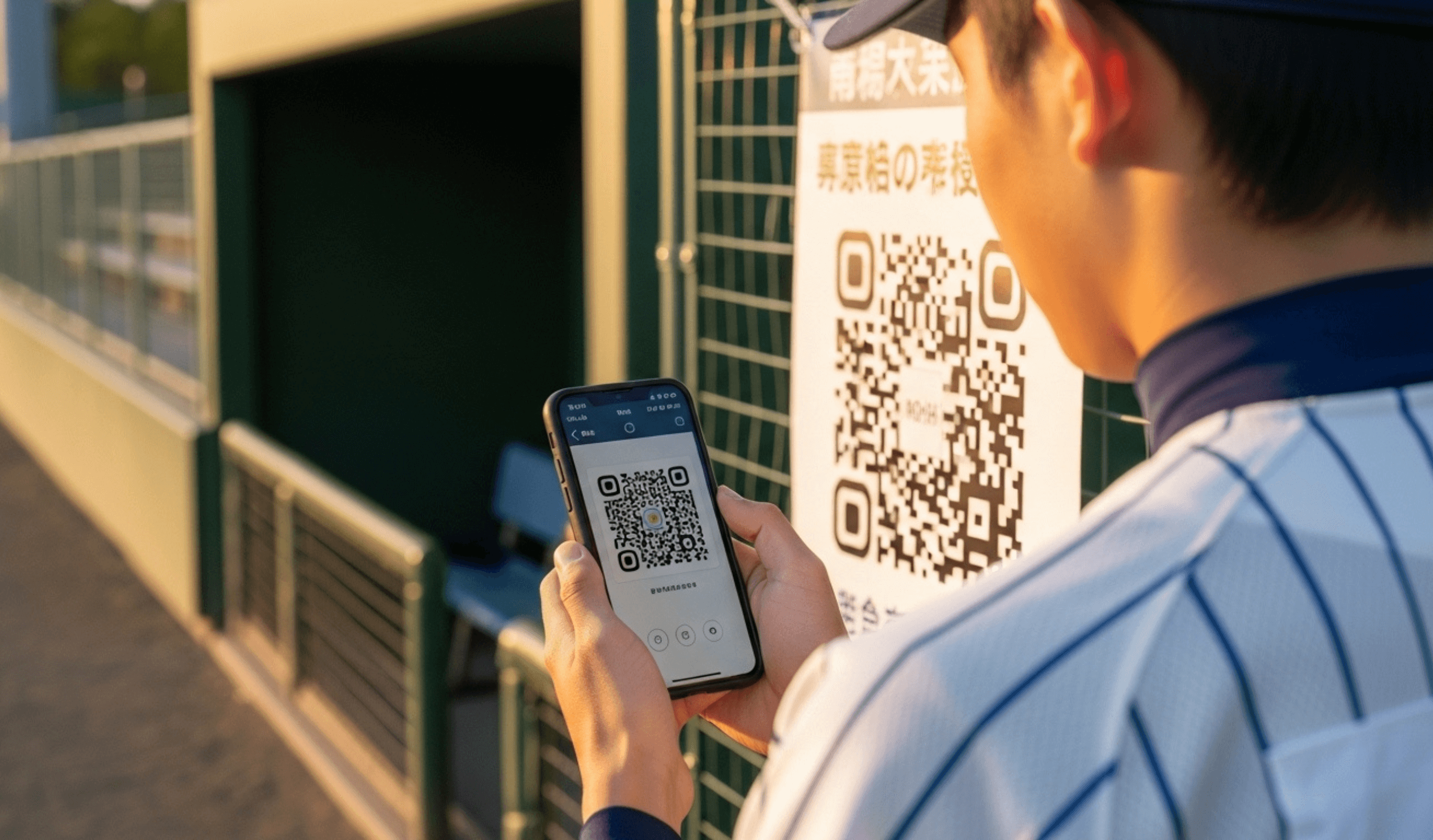QRコードをスマートフォンで読み取る